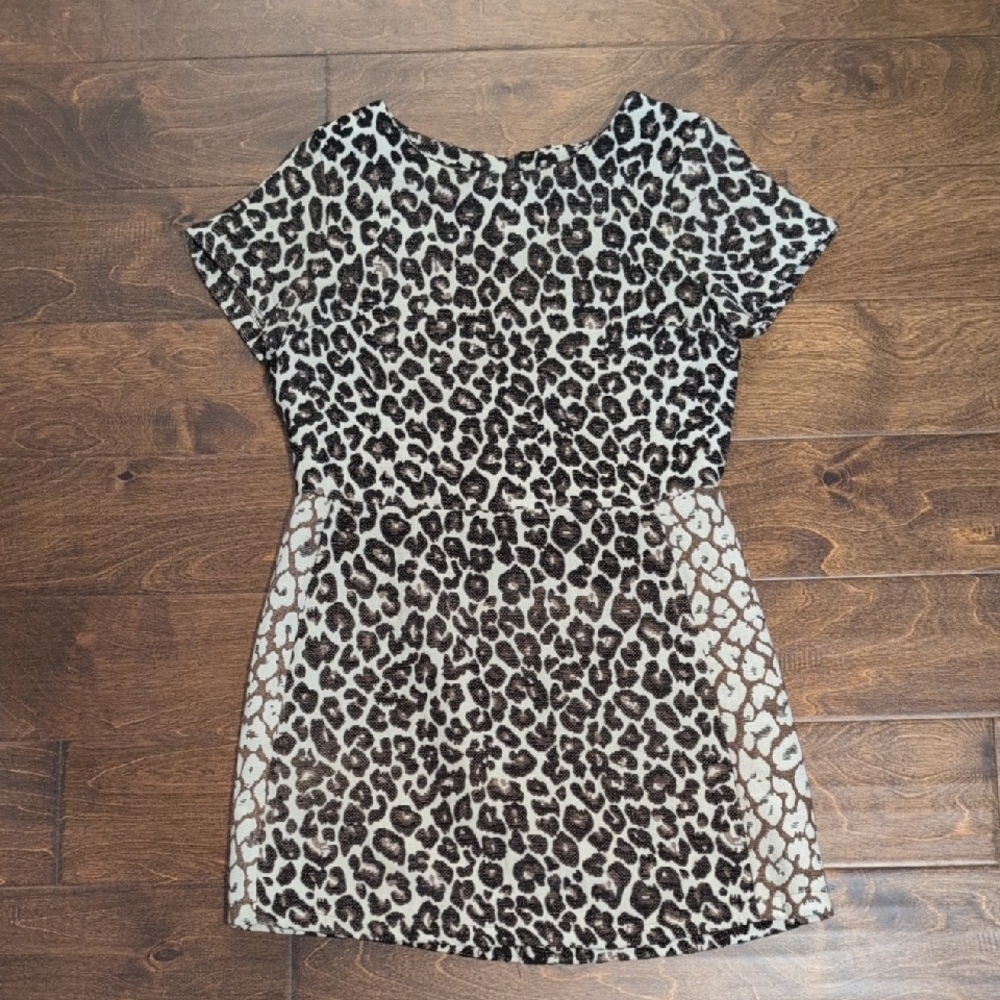 Aquamar - Leopard Print Mini Dress